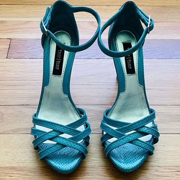 White House Black Market Heels, Size 7M, Turquoise - Picture 8 of 11